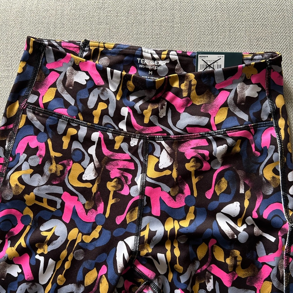 Tek Gear Multicolor Abstract Leggings - Picture 5 of 9
